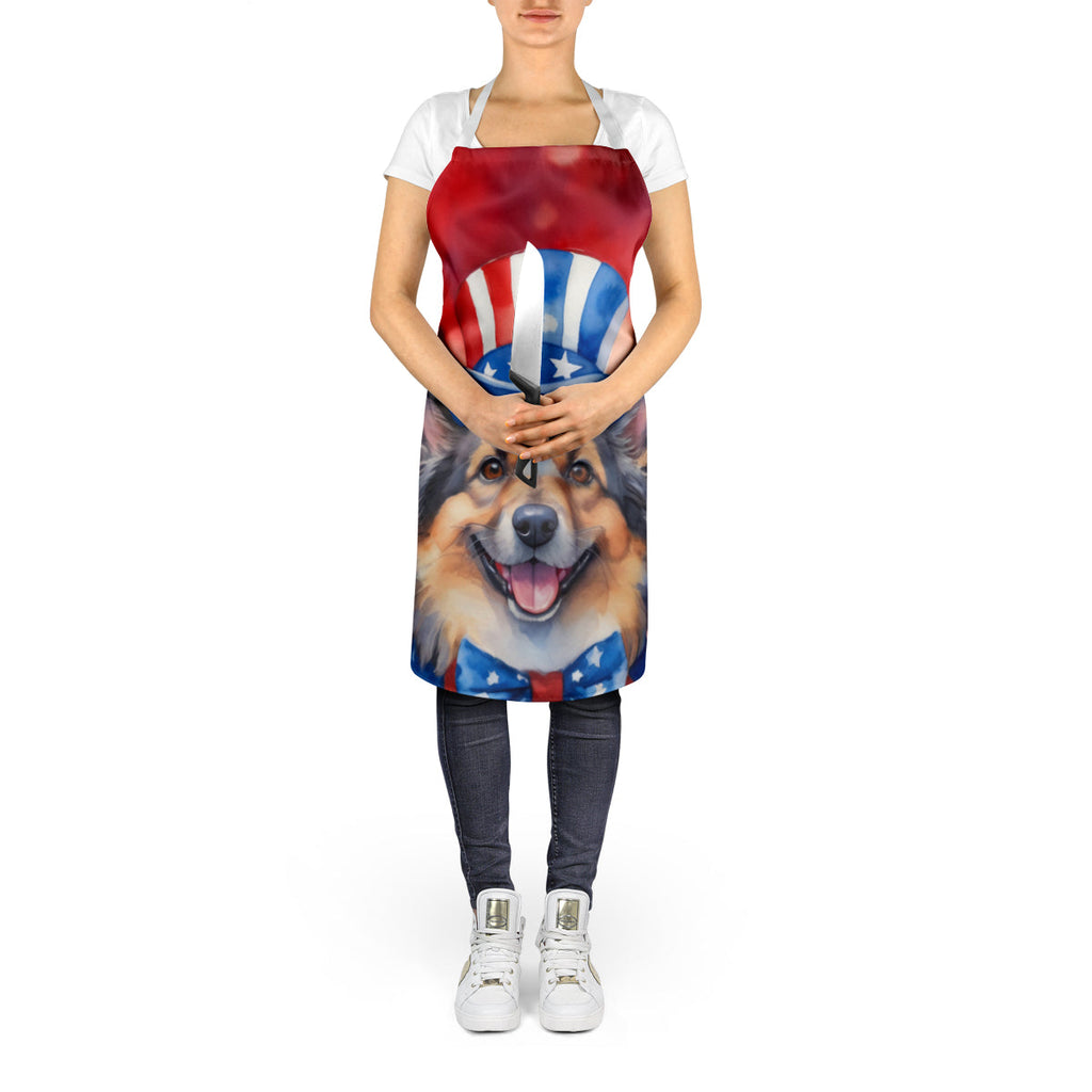 Belgian Tervuren Patriotic American Apron Cooking Kitchen Server Baking Crafts Gardening for Adult Women Men, Unisex, Large, Multicolor