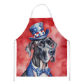 Great Dane Patriotic American Apron Cooking Kitchen Server Baking Crafts Gardening for Adult Women Men, Unisex, Large, Multicolor