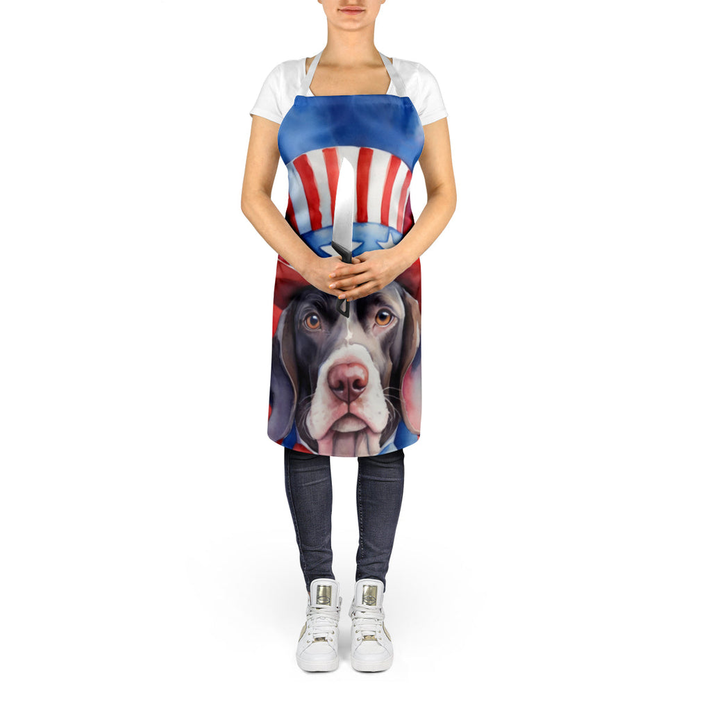 Pointer Patriotic American Apron Cooking Kitchen Server Baking Crafts Gardening for Adult Women Men, Unisex, Large, Multicolor