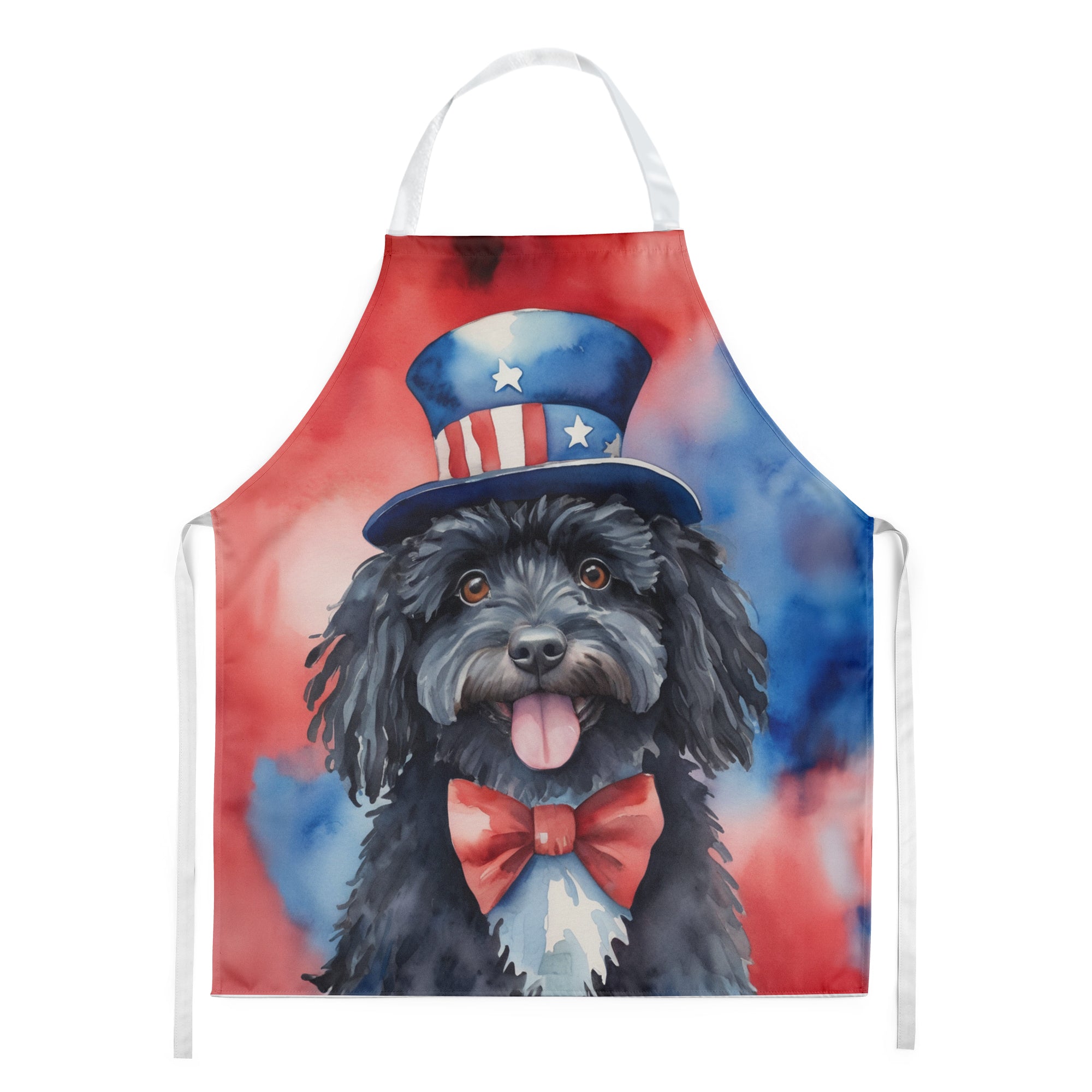 Puli Patriotic American Apron Cooking Kitchen Server Baking Crafts Gardening for Adult Women Men, Unisex, Large, Multicolor