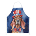 Redbone Coonhound Patriotic American Apron Cooking Kitchen Server Baking Crafts Gardening for Adult Women Men, Unisex, Large, Multicolor