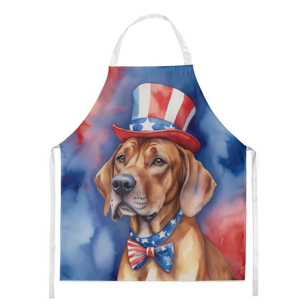 Rhodesian Ridgeback Patriotic American Apron Cooking Kitchen Server Baking Crafts Gardening for Adult Women Men, Unisex, Large, Multicolor