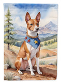 Basenji Cowboy Welcome Garden Flag Mailbox Decorative Yard Banner Outside Patio Artwork for Flower Beds, Garden Size, Multicolor