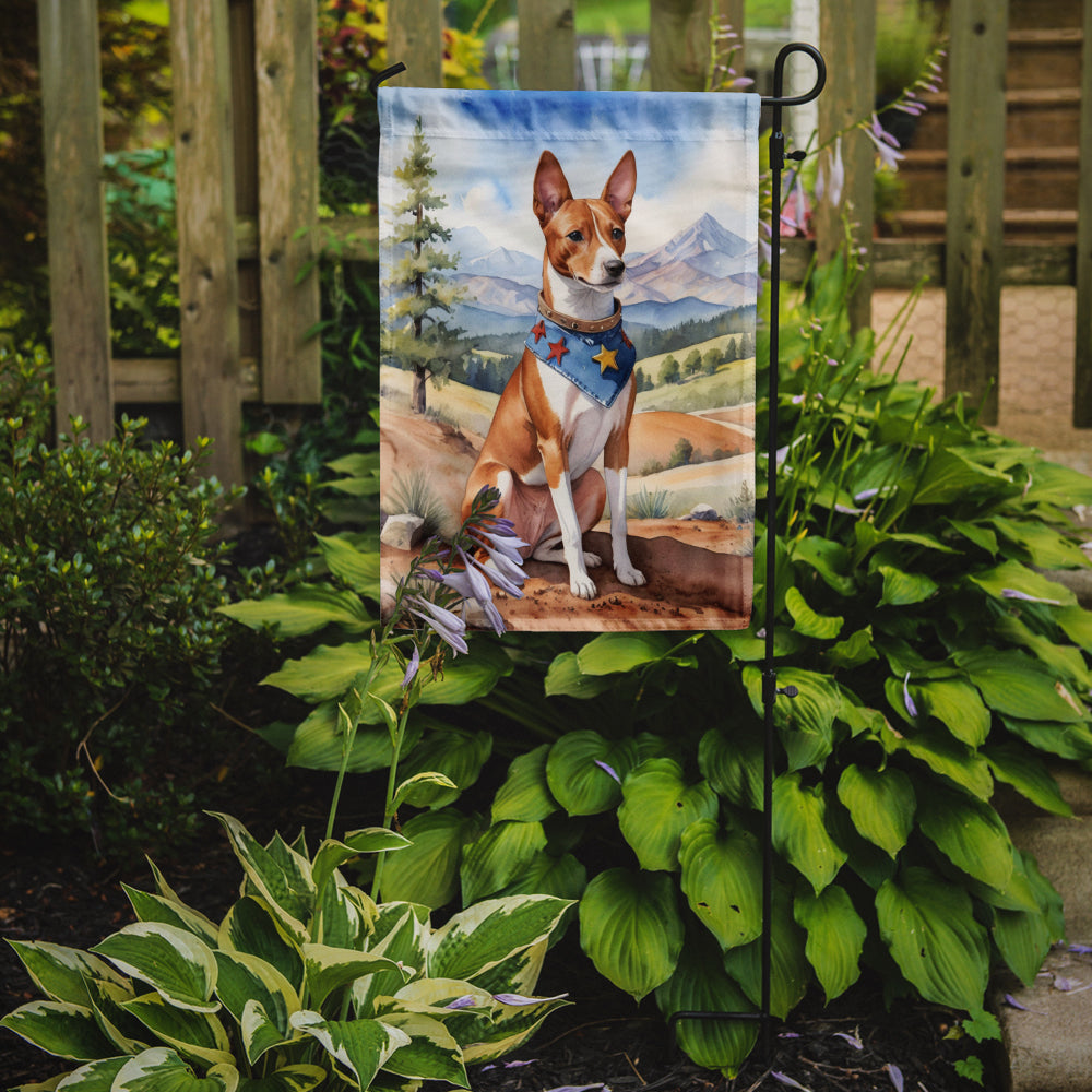Basenji Cowboy Welcome Garden Flag Mailbox Decorative Yard Banner Outside Patio Artwork for Flower Beds, Garden Size, Multicolor