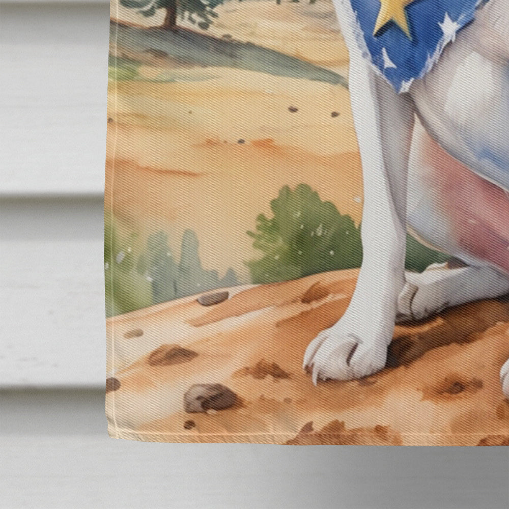 Beagle Cowboy Welcome House Flag 28x40 Porch Sleeve Pole Decorative Outside Yard Banner Artwork Wall Hanging, Polyester
