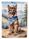 Belgian Tervuren Cowboy Welcome House Flag 28x40 Porch Sleeve Pole Decorative Outside Yard Banner Artwork Wall Hanging, Polyester