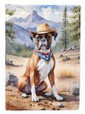 Boxer Cowboy Welcome Garden Flag Mailbox Decorative Yard Banner Outside Patio Artwork for Flower Beds, Garden Size, Multicolor