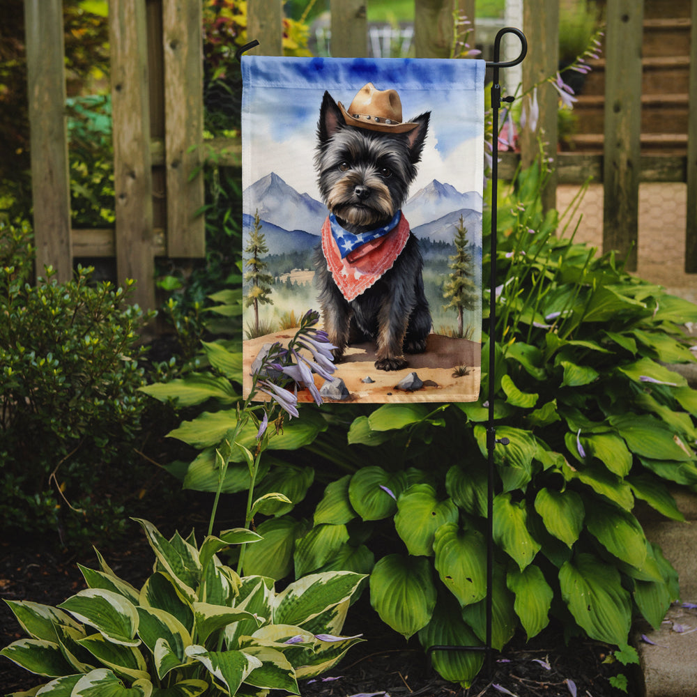 Cairn Terrier Cowboy Welcome Garden Flag Mailbox Decorative Yard Banner Outside Patio Artwork for Flower Beds, Garden Size, Multicolor