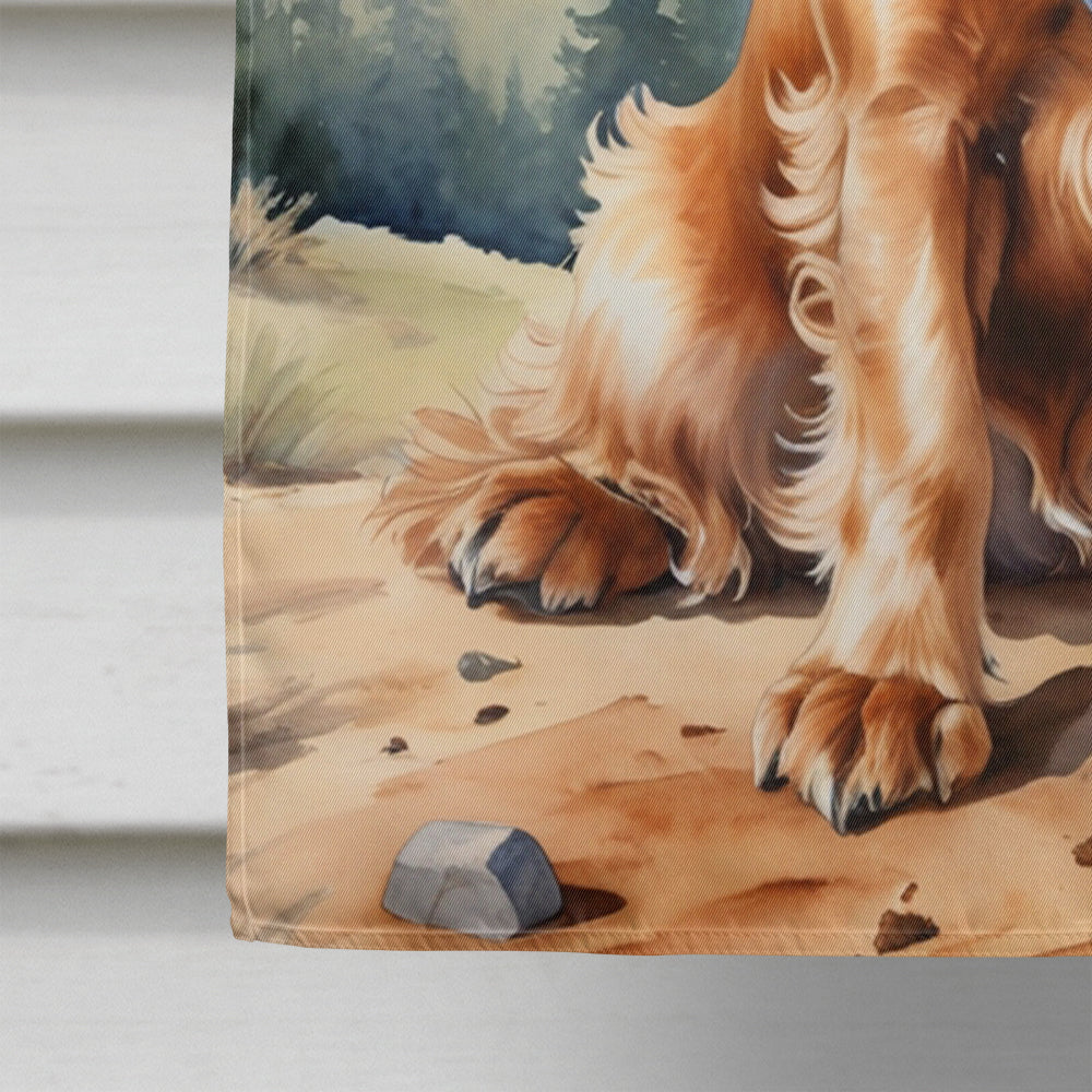 Cocker Spaniel Cowboy Welcome House Flag 28x40 Porch Sleeve Pole Decorative Outside Yard Banner Artwork Wall Hanging, Polyester