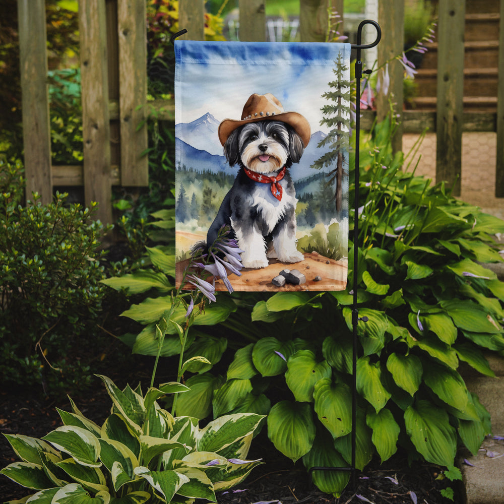 Havanese Cowboy Welcome Garden Flag Mailbox Decorative Yard Banner Outside Patio Artwork for Flower Beds, Garden Size, Multicolor