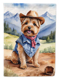 Norfolk Terrier Cowboy Welcome Garden Flag Mailbox Decorative Yard Banner Outside Patio Artwork for Flower Beds, Garden Size, Multicolor