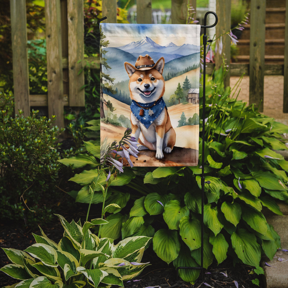 Shiba Inu Cowboy Welcome Garden Flag Mailbox Decorative Yard Banner Outside Patio Artwork for Flower Beds, Garden Size, Multicolor