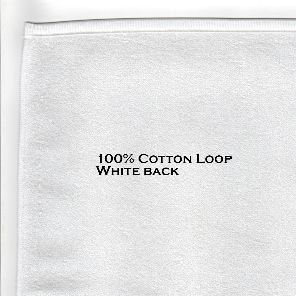 French Bulldog in Sunflowers Kitchen Towel Velour Plush Front and Cotton Loop Back Machine Washable