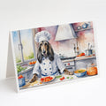 Afghan Hound The Chef Greeting Cards Pack of 8 Blank Cards with Envelopes Whimsical A7 Size 5x7