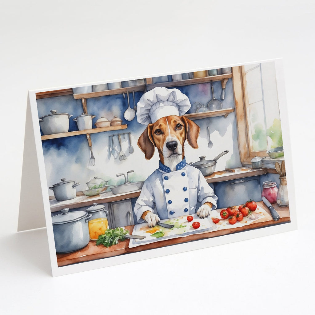 American Foxhound The Chef Greeting Cards Pack of 8 Blank Cards with Envelopes Whimsical A7 Size 5x7