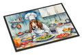 Basset Hound The Chef Doormat Indoor Outdoor 24H X 36W Front Door Mat Rugs for Entryway, Non Slip Washable Low Pile,