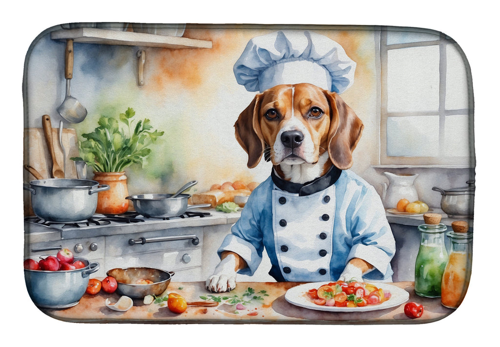 Beagle The Chef Dish Drying Mat Absorbent Dish Drying Mat Pad for Kitchen Counter Dish Drainer Mat for Countertop, 14 x 21", Multicolor