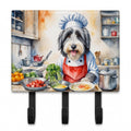 Bearded Collie The Chef Leash or Key Holder Wall Hooks, Coat Rack Wall Mount, for Hanging Keys, Towels, Aprons, Leashes