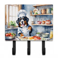 Bernese Mountain Dog The Chef Leash or Key Holder Wall Hooks, Coat Rack Wall Mount, for Hanging Keys, Towels, Aprons, Leashes