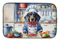 Bluetick Coonhound The Chef Dish Drying Mat Absorbent Dish Drying Mat Pad for Kitchen Counter Dish Drainer Mat for Countertop, 14 x 21", Multicolor