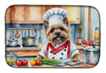 Cairn Terrier The Chef Dish Drying Mat Absorbent Dish Drying Mat Pad for Kitchen Counter Dish Drainer Mat for Countertop, 14 x 21", Multicolor