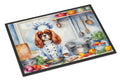Cavalier Spaniel The Chef Doormat Indoor Outdoor 24H X 36W Front Door Mat Rugs for Entryway, Non Slip Washable Low Pile,