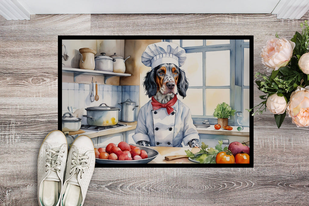 English Setter The Chef Doormat Indoor Outdoor 18H X 27W Front Door Mat Rugs for Entryway, Non Slip Washable