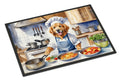 Golden Retriever The Chef Doormat Indoor Outdoor 24H X 36W Front Door Mat Rugs for Entryway, Non Slip Washable Low Pile,