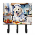 Great Pyrenees The Chef Leash or Key Holder Wall Hooks, Coat Rack Wall Mount, for Hanging Keys, Towels, Aprons, Leashes