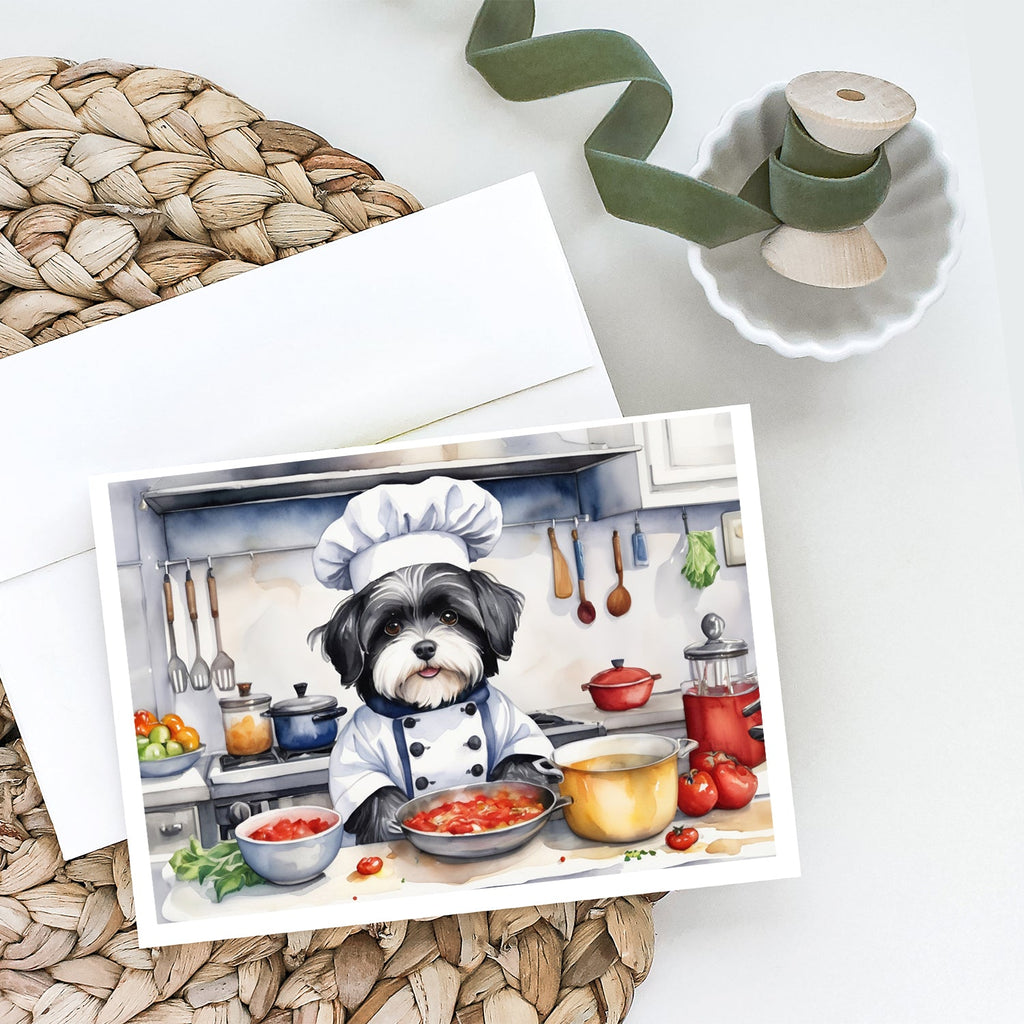 Havanese The Chef Greeting Cards Pack of 8 Blank Cards with Envelopes Whimsical A7 Size 5x7