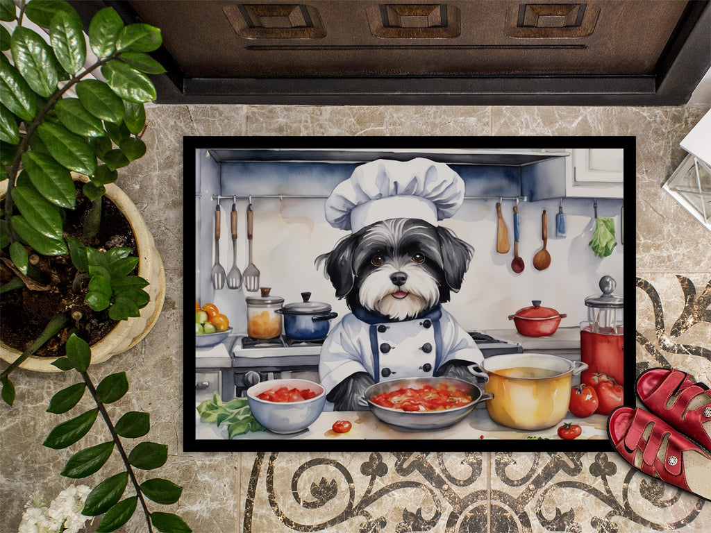 Havanese The Chef Doormat Indoor Outdoor 24H X 36W Front Door Mat Rugs for Entryway, Non Slip Washable Low Pile,