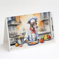Italian Greyhound The Chef Greeting Cards Pack of 8 Blank Cards with Envelopes Whimsical A7 Size 5x7