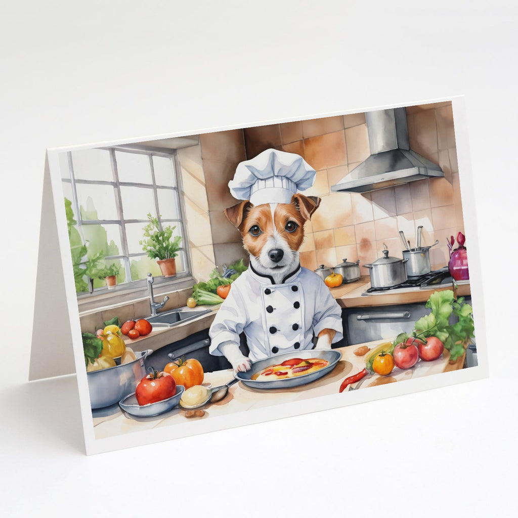 Jack Russell Terrier The Chef Greeting Cards Pack of 8 Blank Cards with Envelopes Whimsical A7 Size 5x7