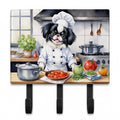 Japanese Chin The Chef Leash or Key Holder Wall Hooks, Coat Rack Wall Mount, for Hanging Keys, Towels, Aprons, Leashes