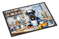 Kerry Blue Terrier The Chef Doormat Indoor Outdoor 24H X 36W Front Door Mat Rugs for Entryway, Non Slip Washable Low Pile,