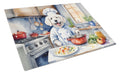 Kuvasz The Chef Cutting Board Tempered Glass Kitchen Cutting Surface, Heat Resistant Chopping, Non-Slip Feet, Food Prep & Serving