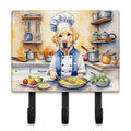 Yellow Labrador Retriever The Chef Leash or Key Holder Wall Hooks, Coat Rack Wall Mount, for Hanging Keys, Towels, Aprons, Leashes