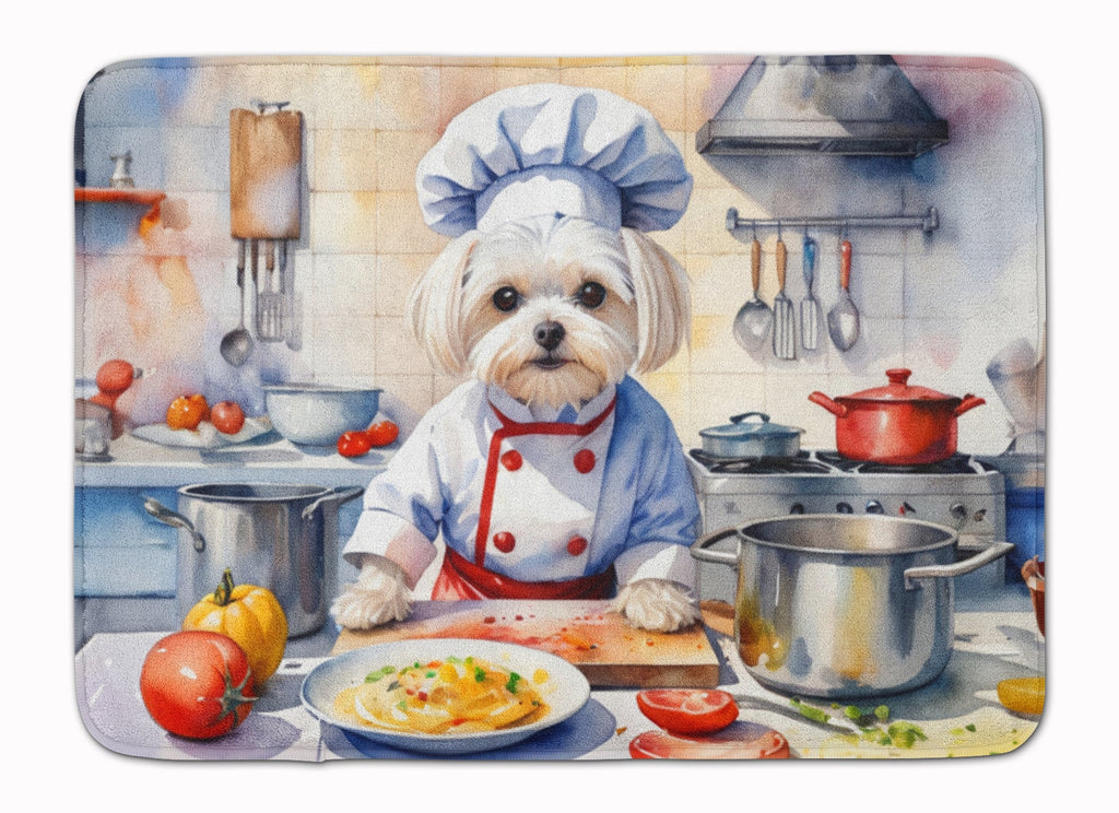 Maltese The Chef Memory Foam Kitchen Mat Machine Washable Anti-Fatigue Cushion Comfort Bath or Kitchen Rug