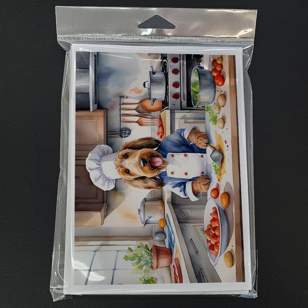 Otterhound The Chef Greeting Cards Pack of 8 Blank Cards with Envelopes Whimsical A7 Size 5x7