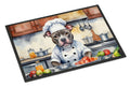 Pit Bull Terrier The Chef Doormat Indoor Outdoor 24H X 36W Front Door Mat Rugs for Entryway, Non Slip Washable Low Pile,