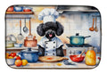 Black Poodle The Chef Dish Drying Mat Absorbent Dish Drying Mat Pad for Kitchen Counter Dish Drainer Mat for Countertop, 14 x 21", Multicolor