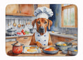 Rhodesian Ridgeback The Chef Memory Foam Kitchen Mat Machine Washable Anti-Fatigue Cushion Comfort Bath or Kitchen Rug