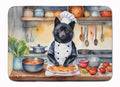 Schipperke The Chef Memory Foam Kitchen Mat Machine Washable Anti-Fatigue Cushion Comfort Bath or Kitchen Rug