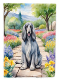 Afghan Hound Spring Garden Garden Flag Mailbox Decorative Yard Banner Outside Patio Artwork for Flower Beds, Garden Size, Multicolor