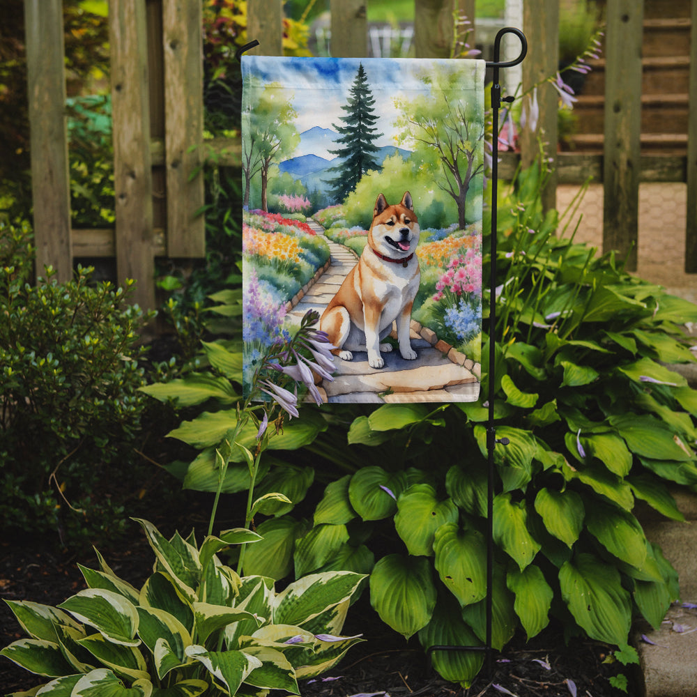 Akita Spring Garden Garden Flag Mailbox Decorative Yard Banner Outside Patio Artwork for Flower Beds, Garden Size, Multicolor