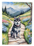 Alaskan Klee Kai Spring Garden Garden Flag Mailbox Decorative Yard Banner Outside Patio Artwork for Flower Beds, Garden Size, Multicolor