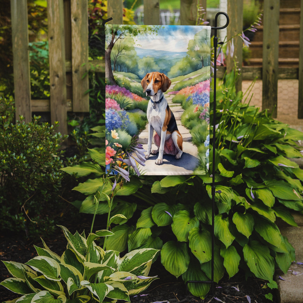 American Foxhound Spring Garden Garden Flag Mailbox Decorative Yard Banner Outside Patio Artwork for Flower Beds, Garden Size, Multicolor