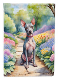 American Hairless Terrier Spring Garden Garden Flag Mailbox Decorative Yard Banner Outside Patio Artwork for Flower Beds, Garden Size, Multicolor