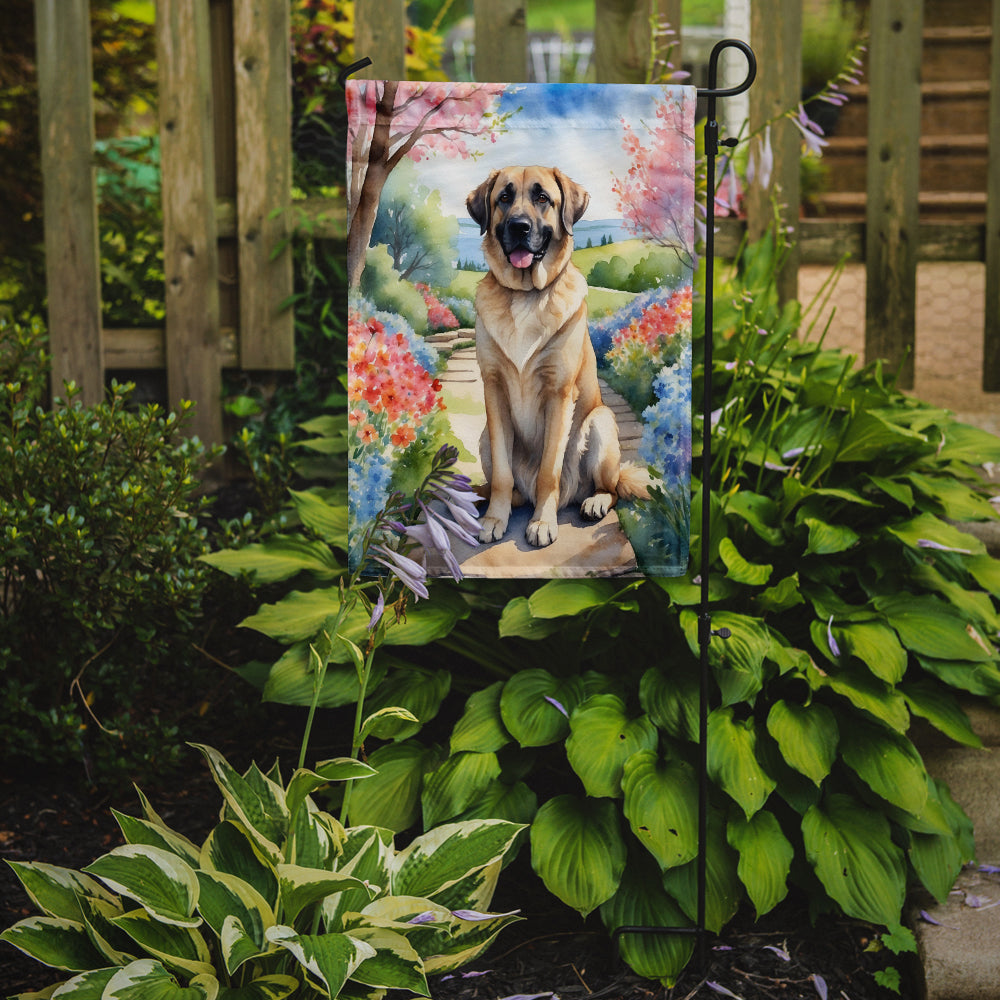 Anatolian Shepherd Spring Garden Garden Flag Mailbox Decorative Yard Banner Outside Patio Artwork for Flower Beds, Garden Size, Multicolor
