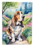 Basset Hound Spring Garden Garden Flag Mailbox Decorative Yard Banner Outside Patio Artwork for Flower Beds, Garden Size, Multicolor